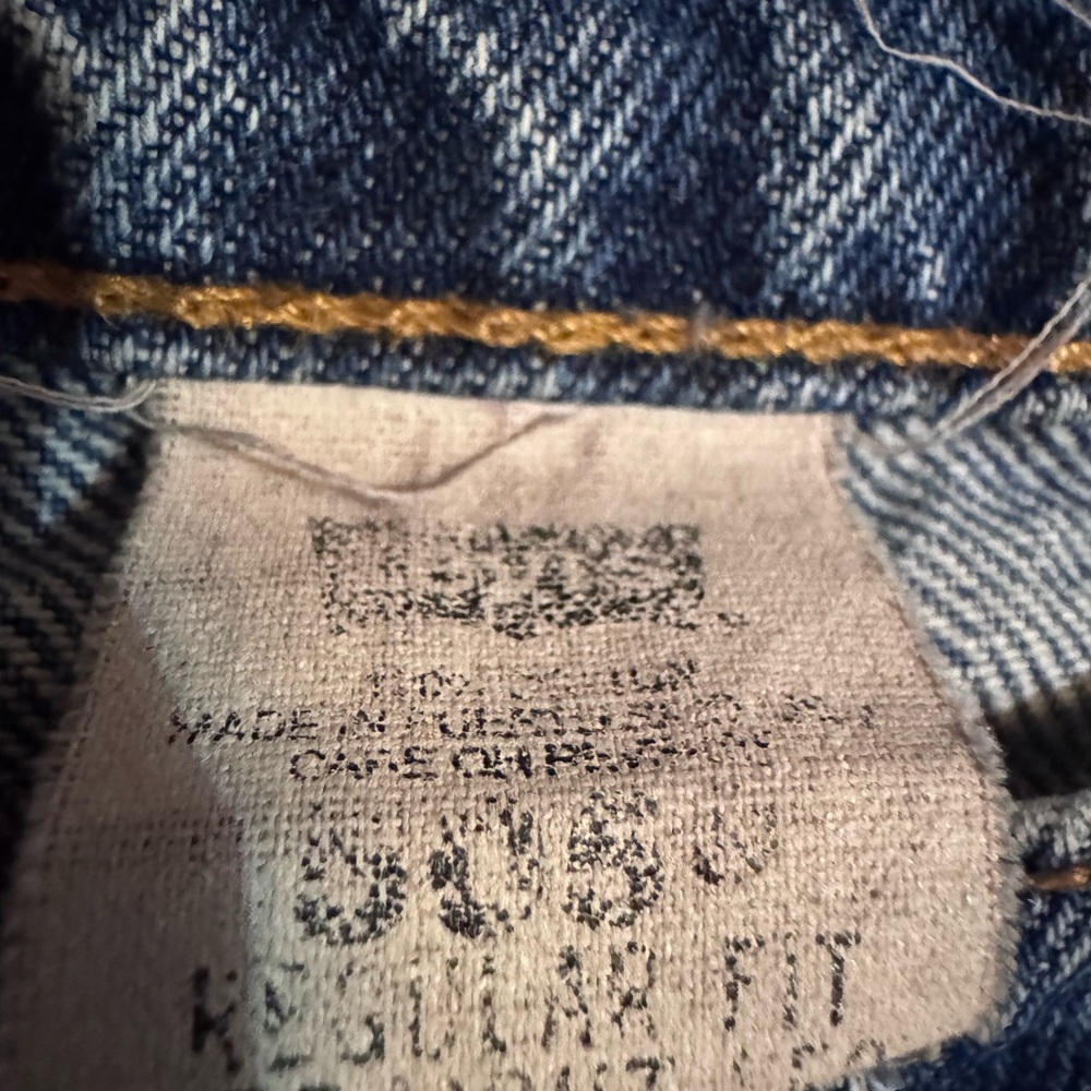 LEVIS 505 VINTAGE REGULAR FIT MADE IN PUERTO RICO -USA 32-33 - Picture 4 of 16